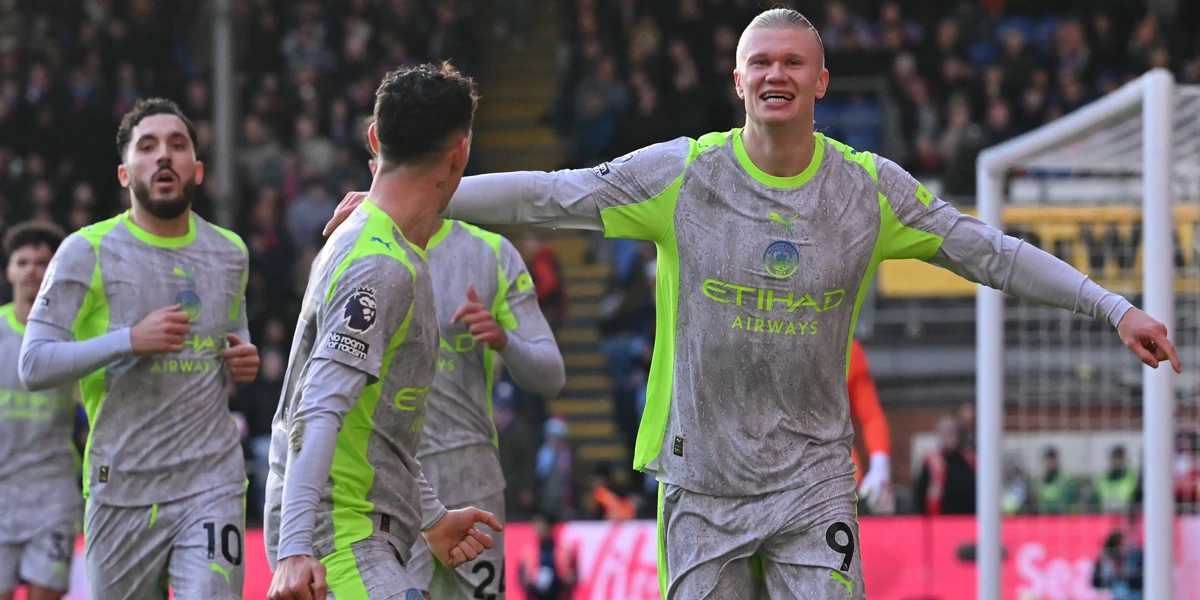 Manchester City Tampil Dominan, Crystal Palace Tak Berkutik di Selhurst Park